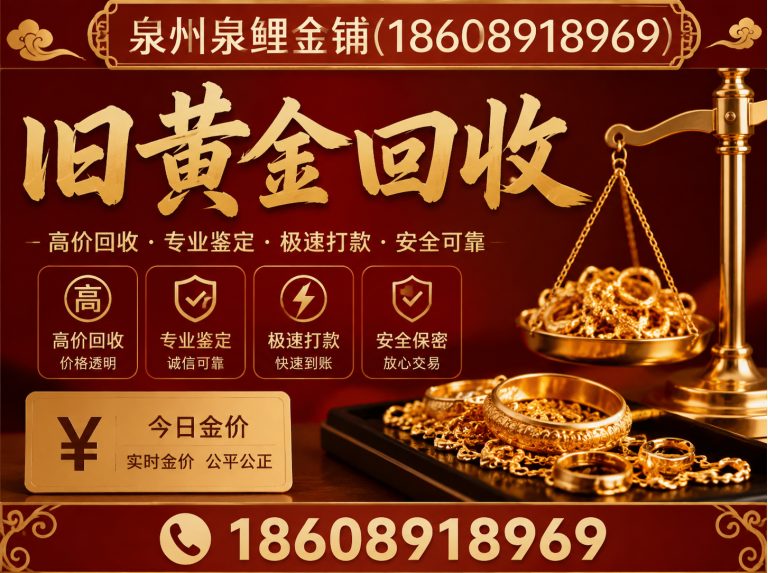 永春县泉州黄金回收展示图